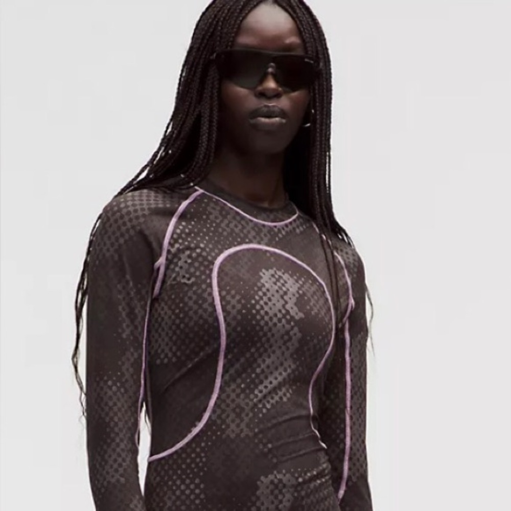 NWT Lululemon Women's Jacquard Tight-Fit Long-Sleeve Shirt
